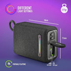 Coluna Portátil NGS Roller Furia 1 IPX6 15W Preta