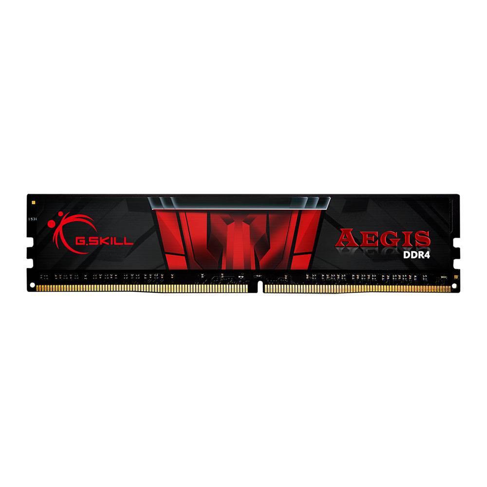Memória RAM UDIMM G.SKILL Aegis 16GB (2x8GB) DDR4-3200MHz (Intel XMP) CL16 (16-18-18-38) 1.35V Preta