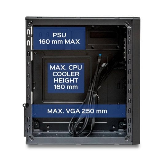 Caixa PC UNYKAch NUMEN 300 PRO Caixa Micro-ATX com 4x USB Preta/Vermelha