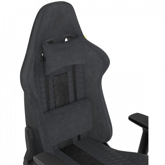 Cadeira Gaming CORSAIR TC100 (Cinzento e Preto)