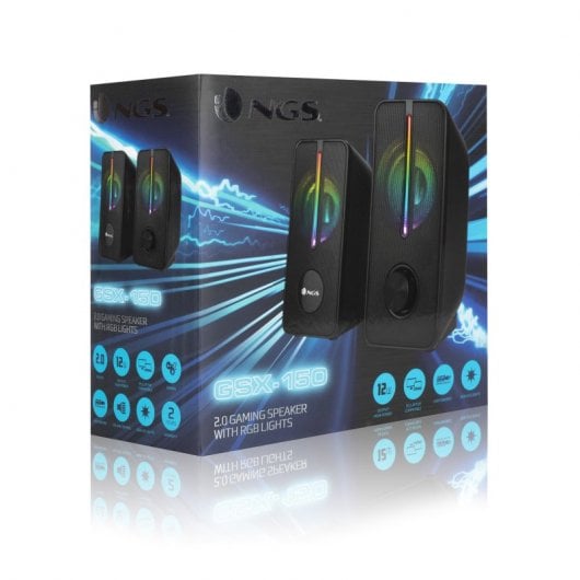 NGS GSX-150 Colunas Gaming Pretas