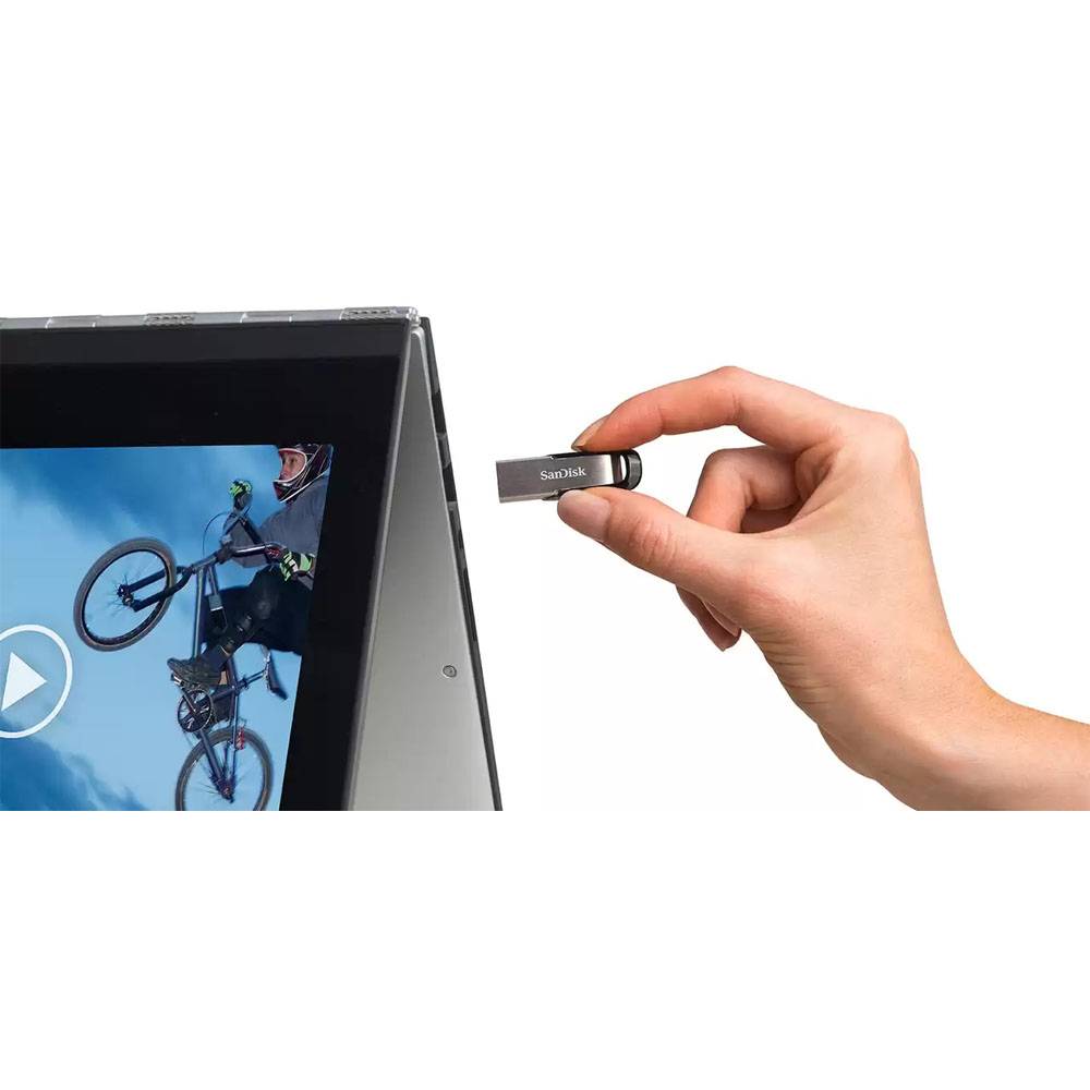 Pen Drive SanDisk Ultra Flair 512GB USB 3.0 Preta/Cinza