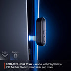 Headset Steelseries Arctis Nova 3P Wireless Multi-Platform Gaming 2.4GHz/Bluetooth for Playstation/PC/Switch/Mobile Preto