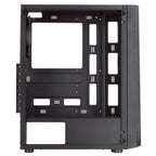 Caixa MARS GAMING MCART ARGB Tempered Glass Preto