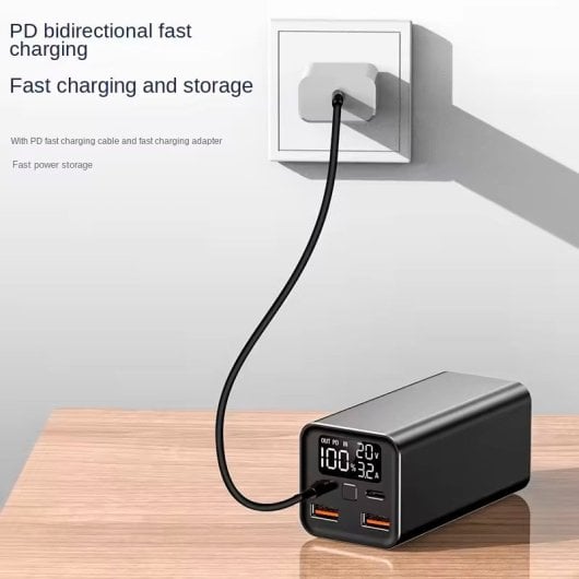 Cool Bateria Externa Universal Power Bank 65W 20.000 mAh Cinzento