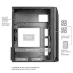 Caixa de PC MARS GAMING Micro-ATX Ultra-Compacta MCS1 (Preto)