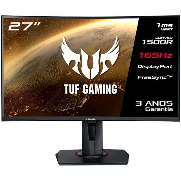 Monitor Curvo ASUS 27" VG27VQ FHD 165Hz FreeSync 1ms