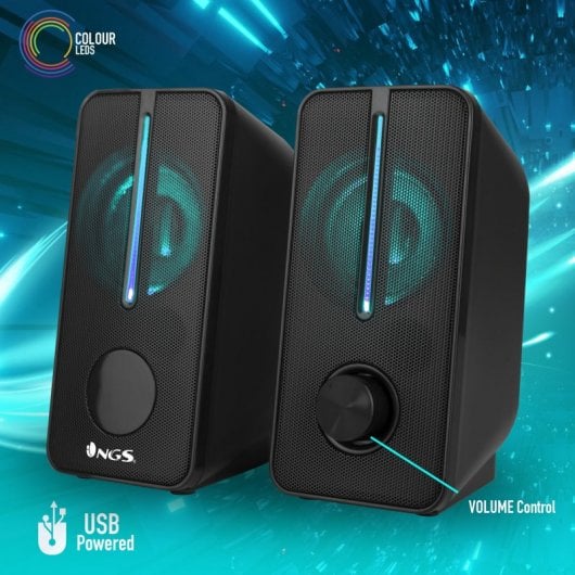 NGS GSX-150 Colunas Gaming Pretas
