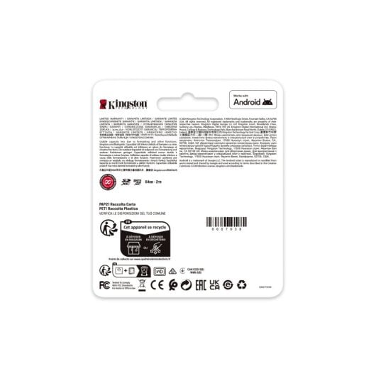 Cartão de Memória microSDXC Kingston Canvas Go! Plus Gen4 128GB (200MB/s) UHS-I, U3, V30, A2 + Adaptador SD