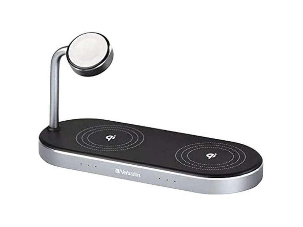 Carregador Wireless Verbatim QI MFI APPLE 3 EM 1 Alumínio
