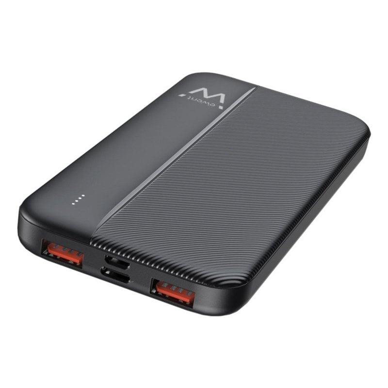 Powerbank Ewent EW1161 10000mAh Thin PD 22.5W Fast Charging - Preta