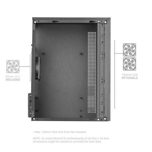 Caixa Semitorre Atx MARS GAMING Mc1000 Preto Mini-Tower