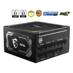 Fonte de Alimentação ATX MSI MAG A1000GL PCIE5 1000W ATX 3.1/PCIe 5.1 80 Plus Gold Full Modular