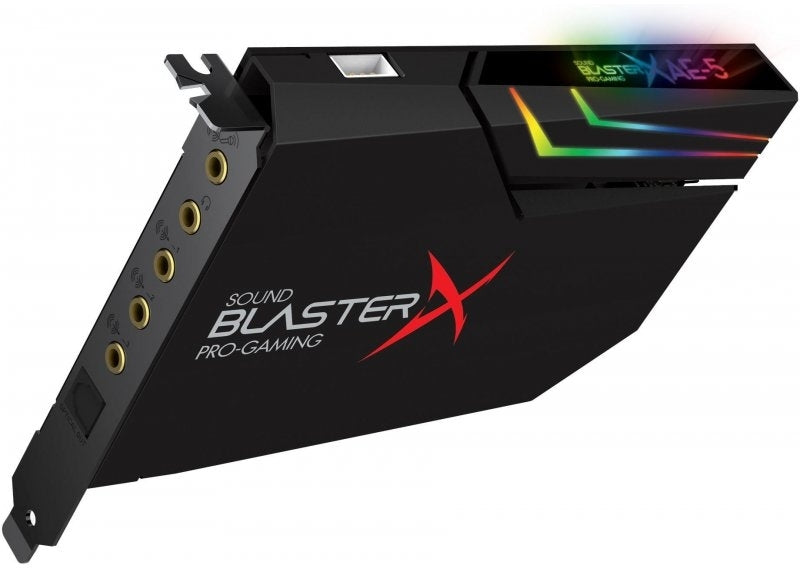 Placa de Som Creative Sound BlasterX AE-5 Plus Hi-Res RGB PCIe