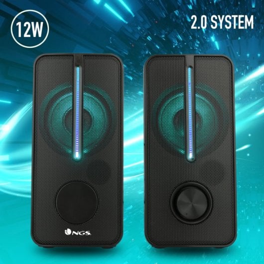 NGS GSX-150 Colunas Gaming Pretas