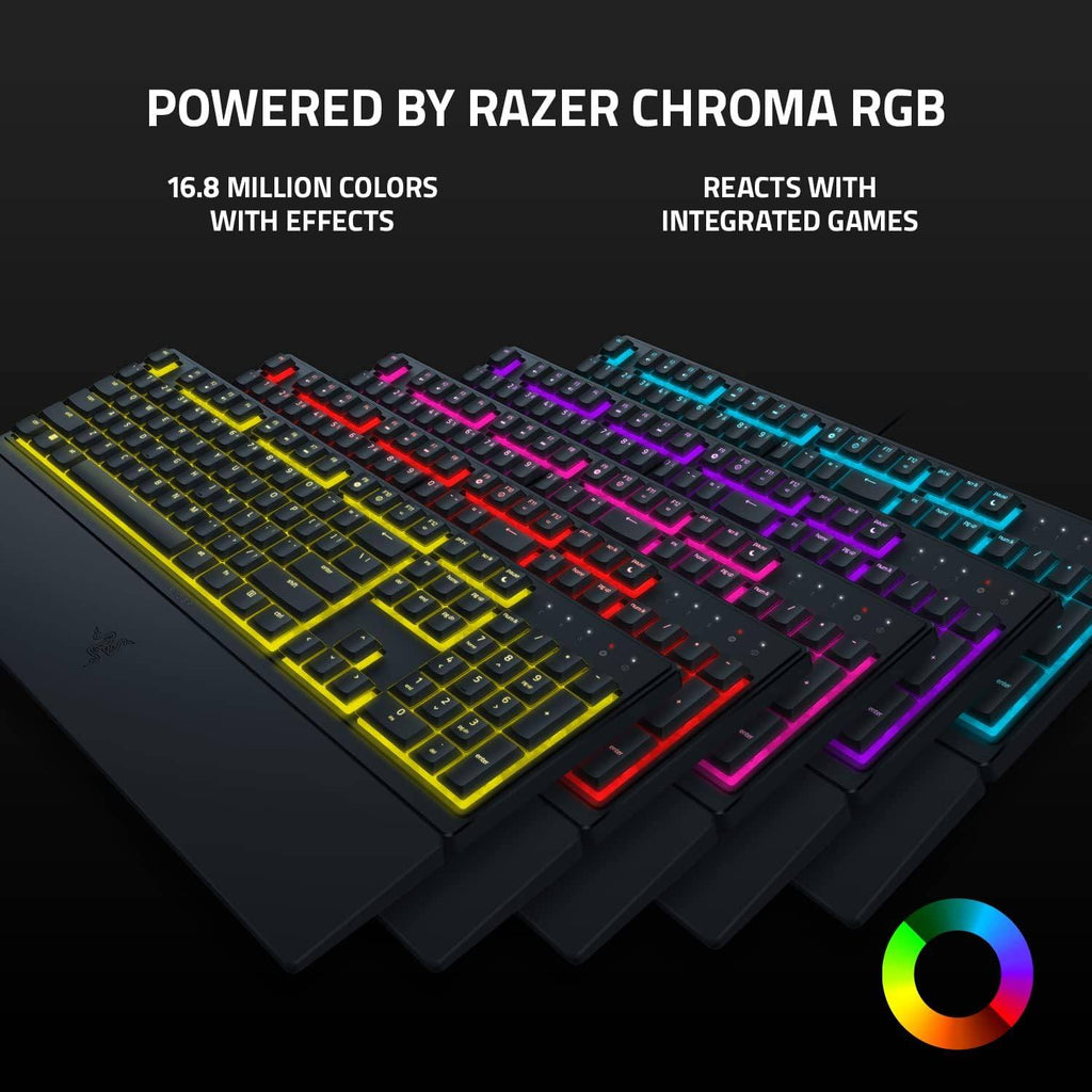 Teclado de Membrana Razer Ornata V3 X Chroma RGB Gaming PT Preto