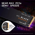 SSD Western Digital Black SN850X 8TB Gen4 M.2 NVMe (7200/6600MB/s)