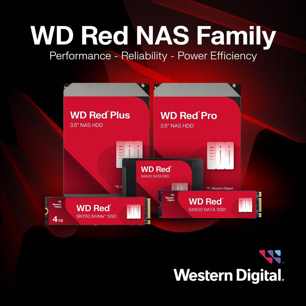 Disco Rígido 3.5" Western Digital WD Red Plus 4TB 5400RPM 256MB Cache 185MB/s SATA 6Gb/s