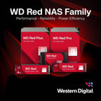 Disco Rígido 3.5" Western Digital WD Red Plus 4TB 5400RPM 256MB Cache 185MB/s SATA 6Gb/s