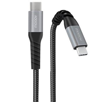 MOOOV USB-C / USB-C REFORCADO ULTIMATE 1 MT PRETO