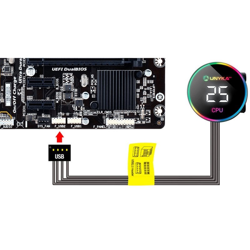 Water Cooler UNYKA GAMING AQUASTORM 240mm