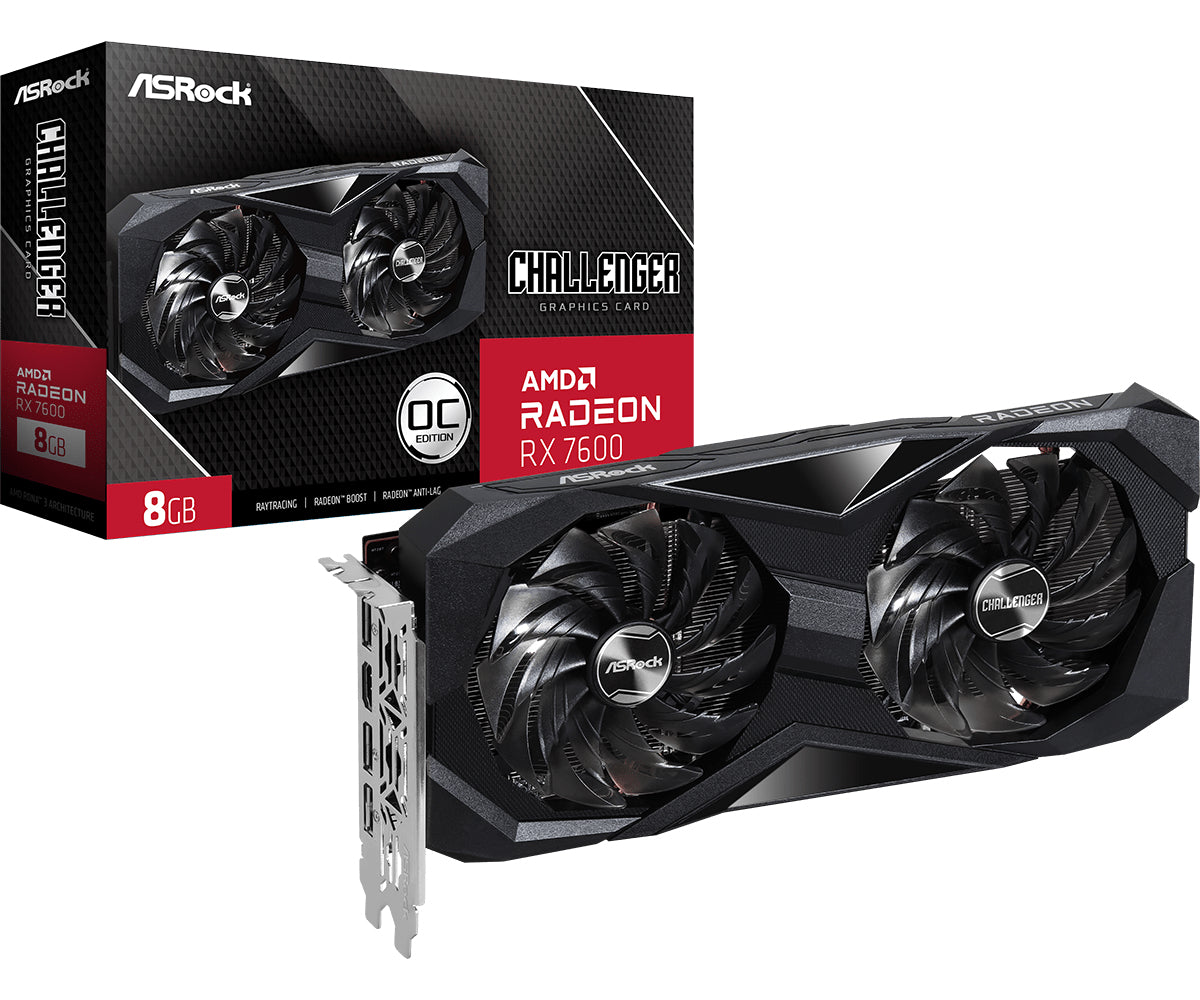 Placa Gráfica ASRock Radeon RX 7600 Challenger OC 8GB GDDR6
