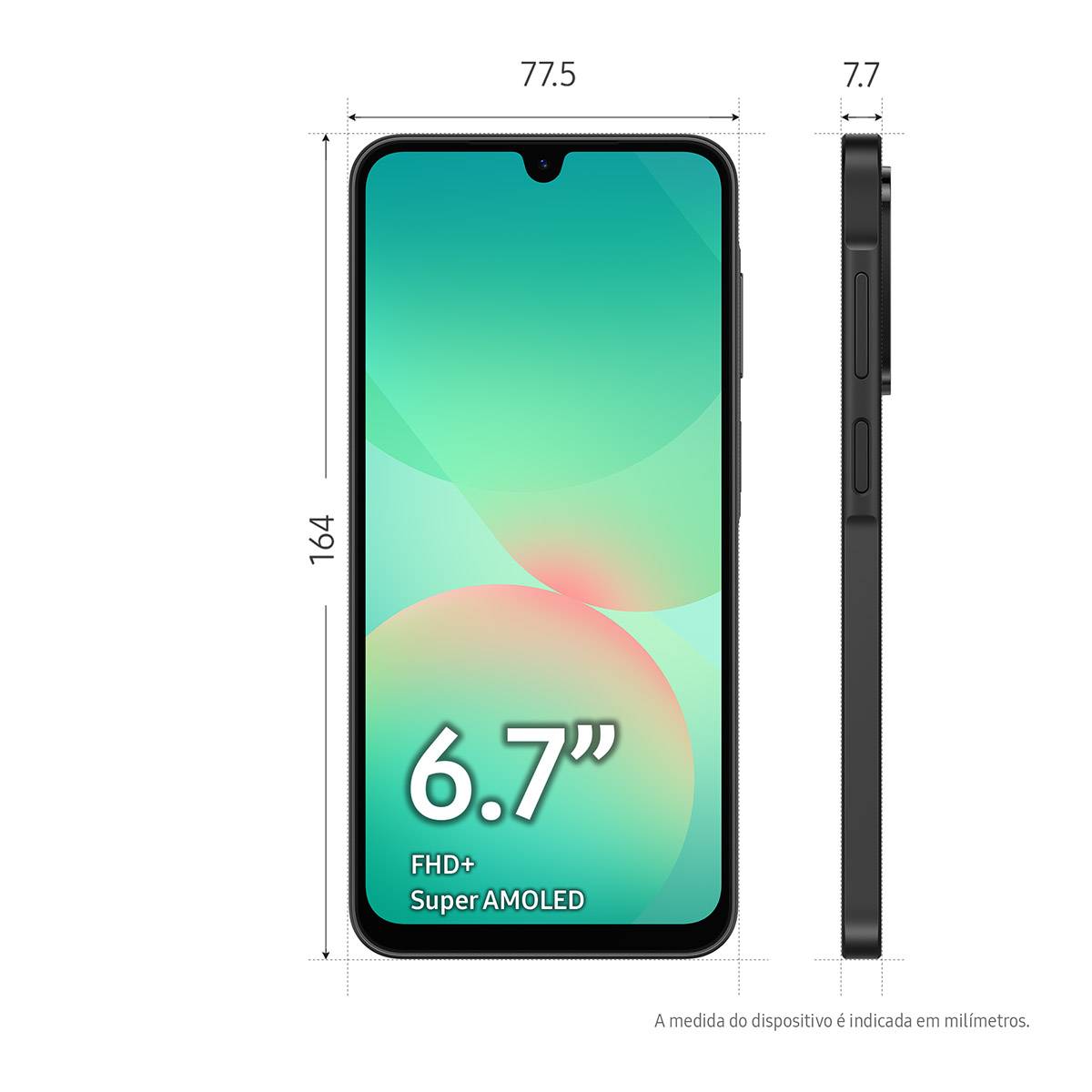 Smartphone Samsung Galaxy A26 5G 6.7" 6GB/128GB Dual SIM Preto