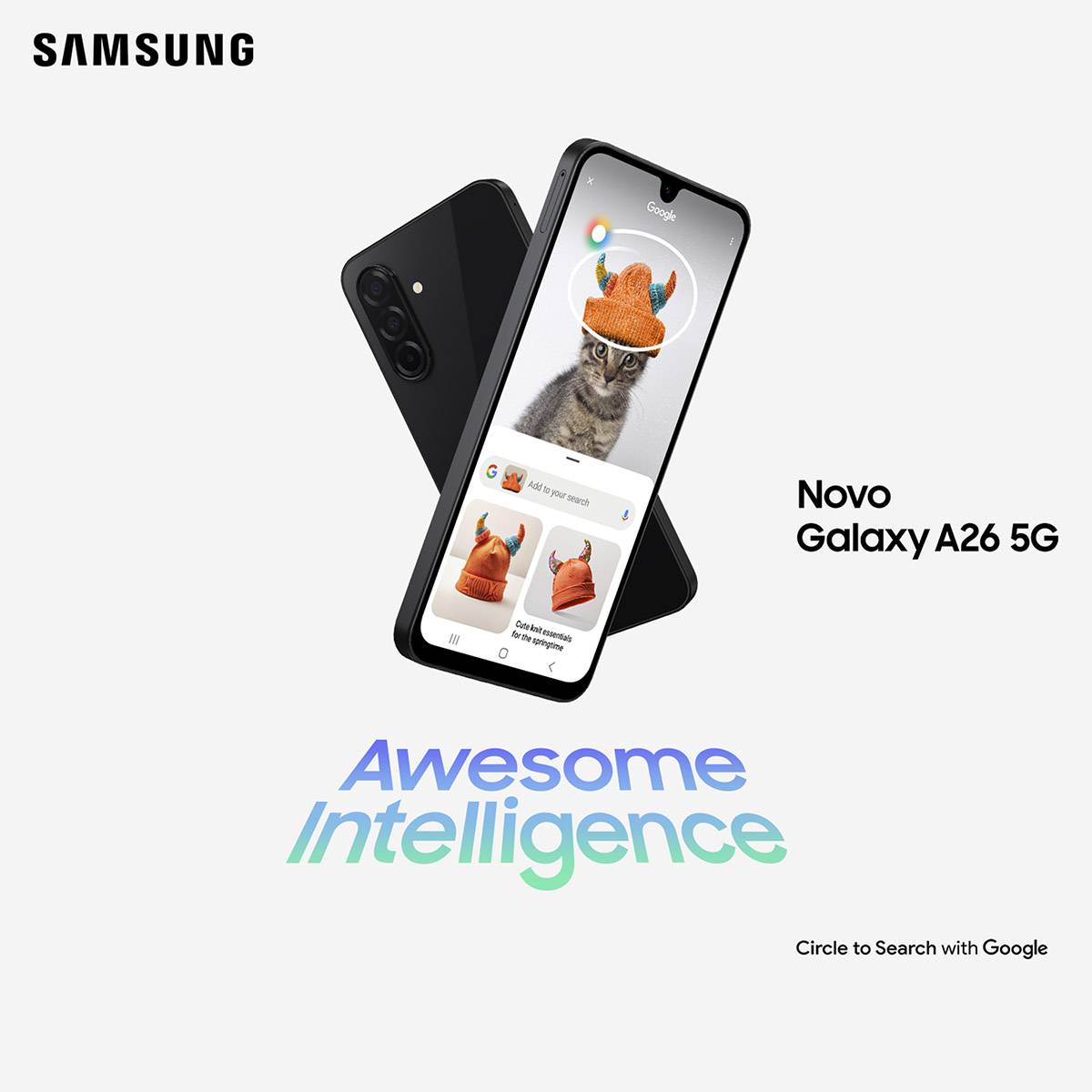 Smartphone Samsung Galaxy A26 5G 6.7" 6GB/128GB Dual SIM Preto