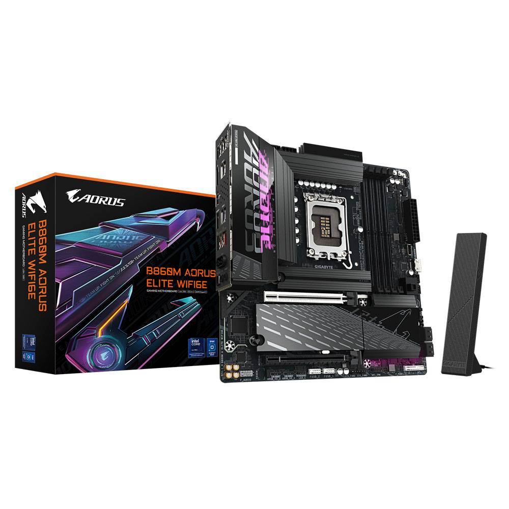 Motherboard Micro-ATX Gigabyte B860M Aorus Elite WiFi6E Skt1851