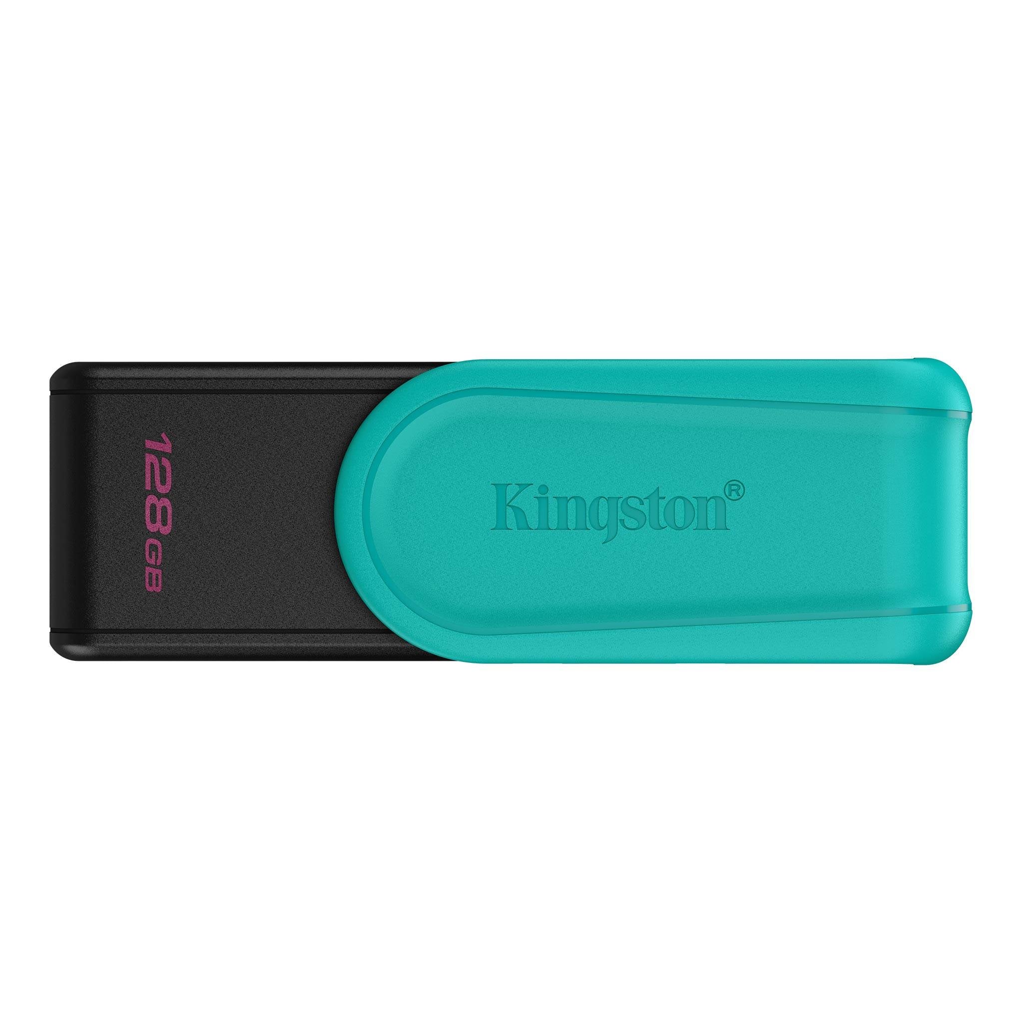 Pen Drive Kingston DataTraveler Exodia S 128GB USB 3.2 Gen1 Preta/Turquesa
