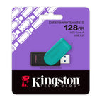 Pen Drive Kingston DataTraveler Exodia S 128GB USB 3.2 Gen1 Preta/Turquesa