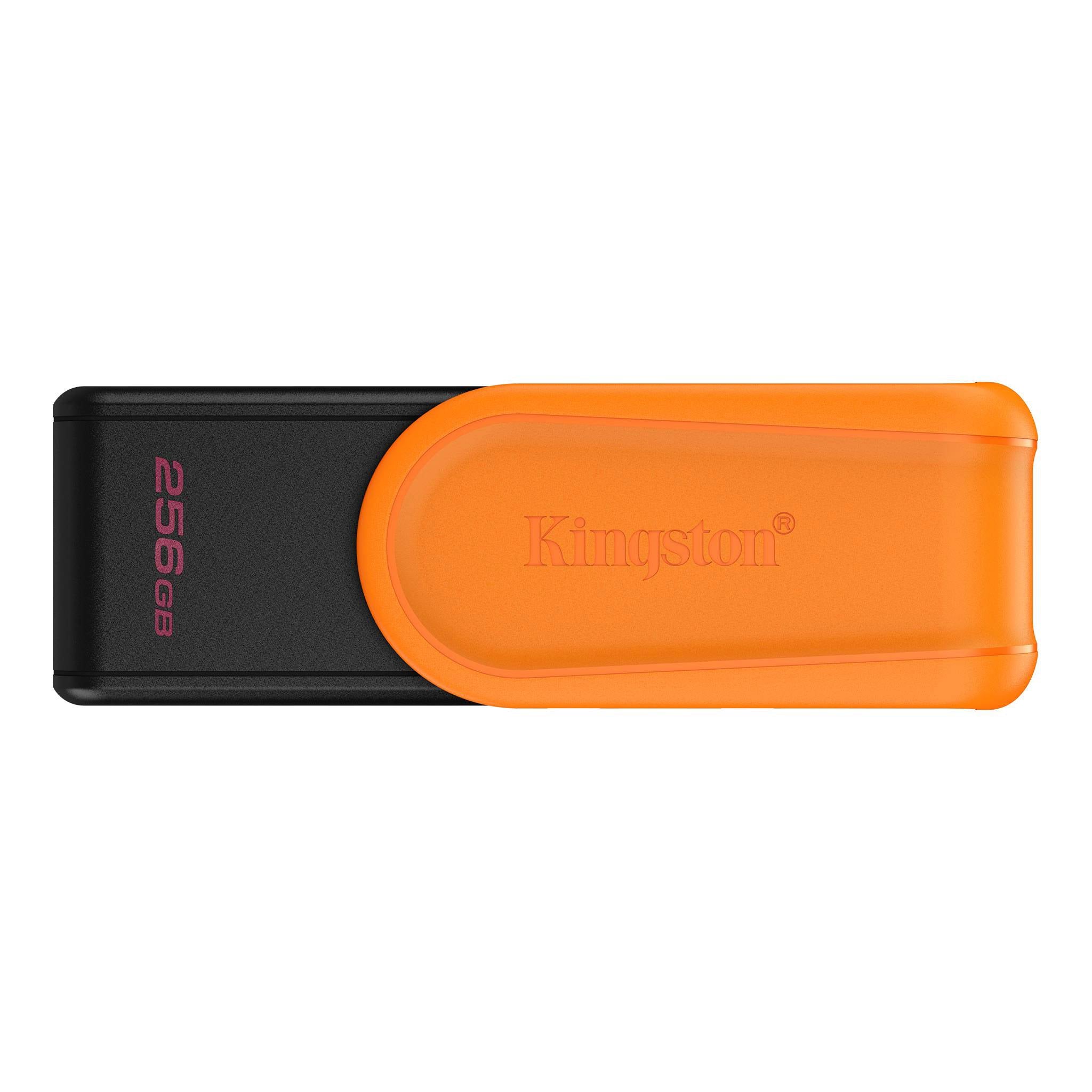 Pen Drive Kingston DataTraveler Exodia S 256GB USB 3.2 Gen1 Preta/Laranja