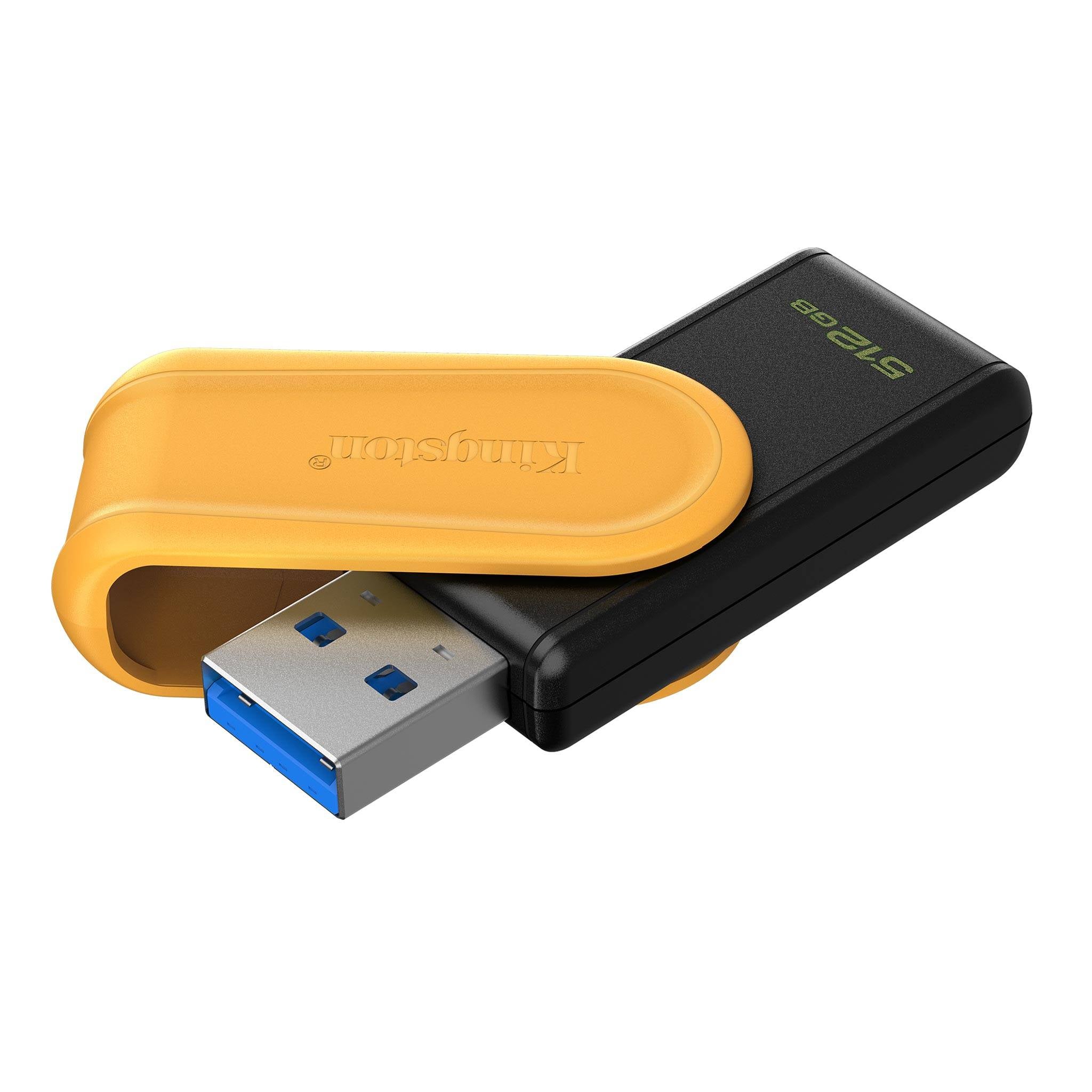 Pen Drive Kingston DataTraveler Exodia S 512GB USB 3.2 Gen1 Preta/Amarela
