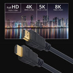 Cabo HDMI 2.1 Ewent EC1325 Ultra High Speed c/ Ethernet 8K HDR 10m Preto