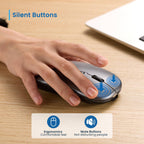 Rato Óptico Ewent EW3242 Dual Connection Bluetooth/2.4Ghz Wireless RGB 1600DPI Preto