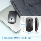 Rato Óptico Ewent EW3242 Dual Connection Bluetooth/2.4Ghz Wireless RGB 1600DPI Preto