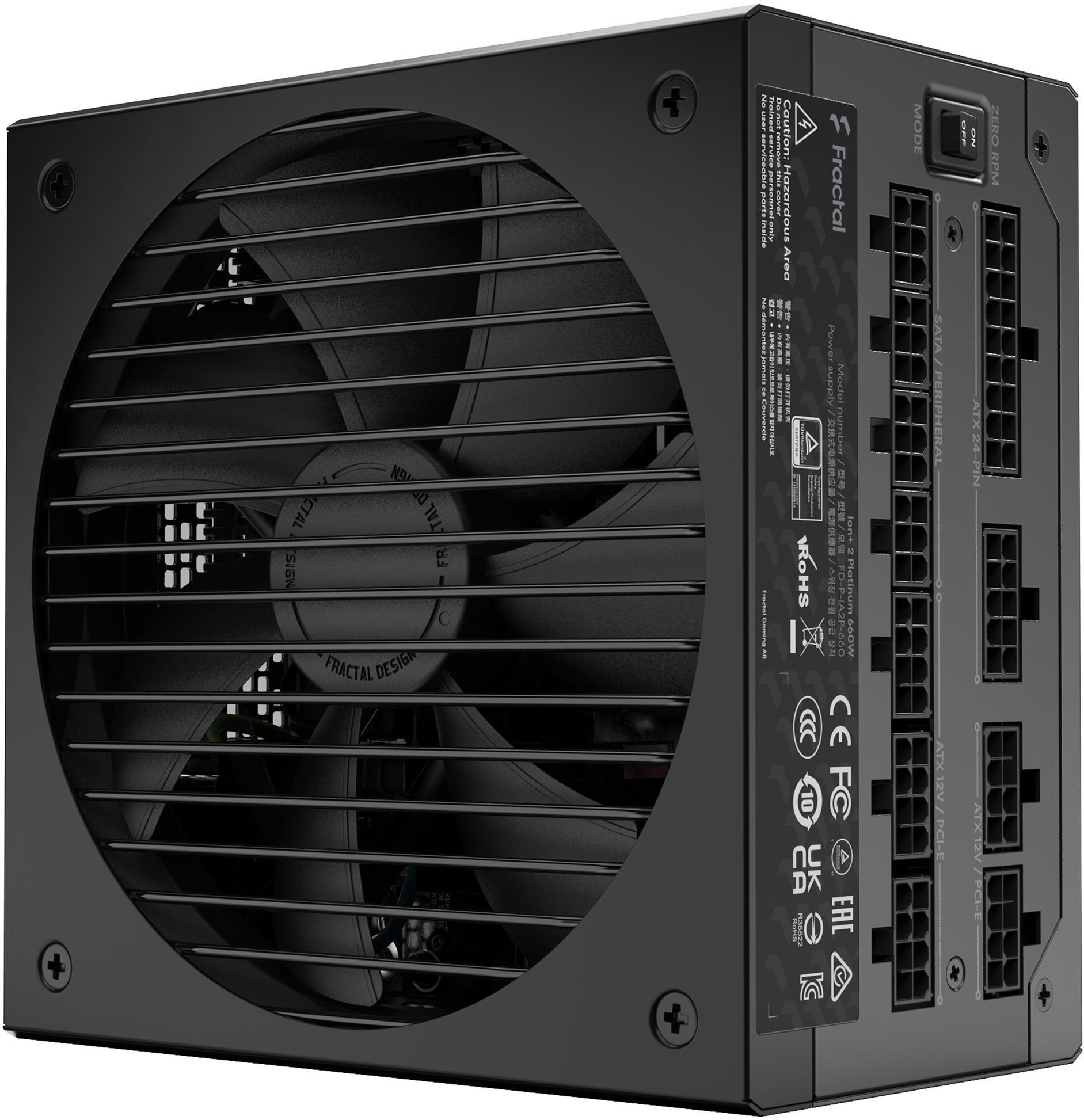 Fonte de Alimentação Fractal Design Ion+ 2 660W 80+ Platinum Full Modular