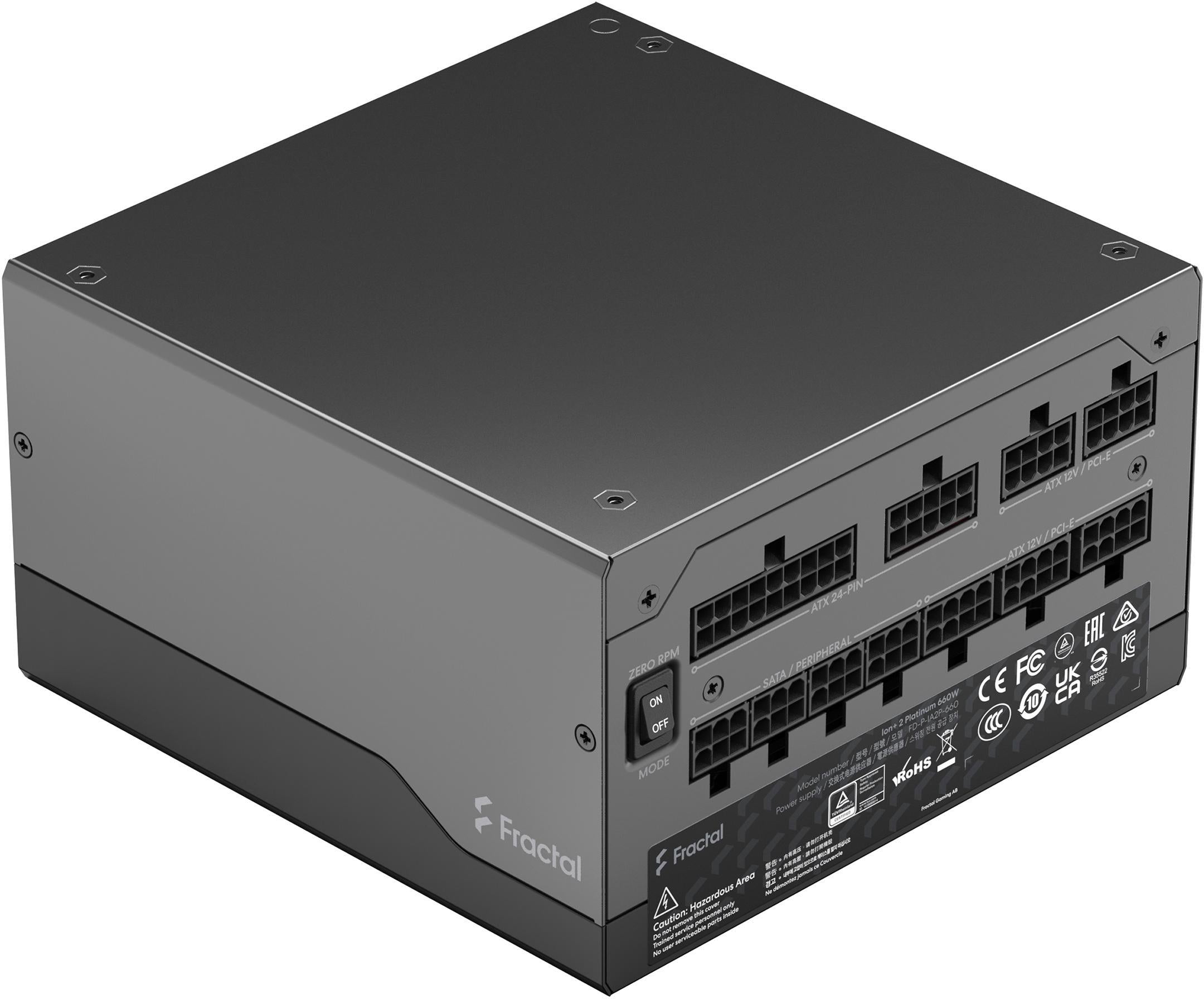 Fonte de Alimentação Fractal Design Ion+ 2 660W 80+ Platinum Full Modular