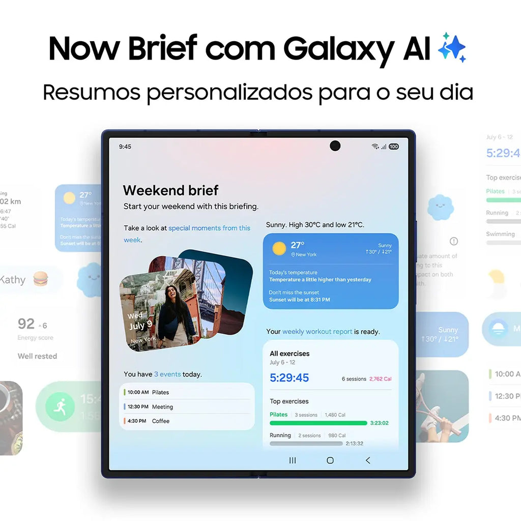 Smartphone Samsung Galaxy Z Fold7 8" 12GB/512GB Dual SIM Cinza Escuro