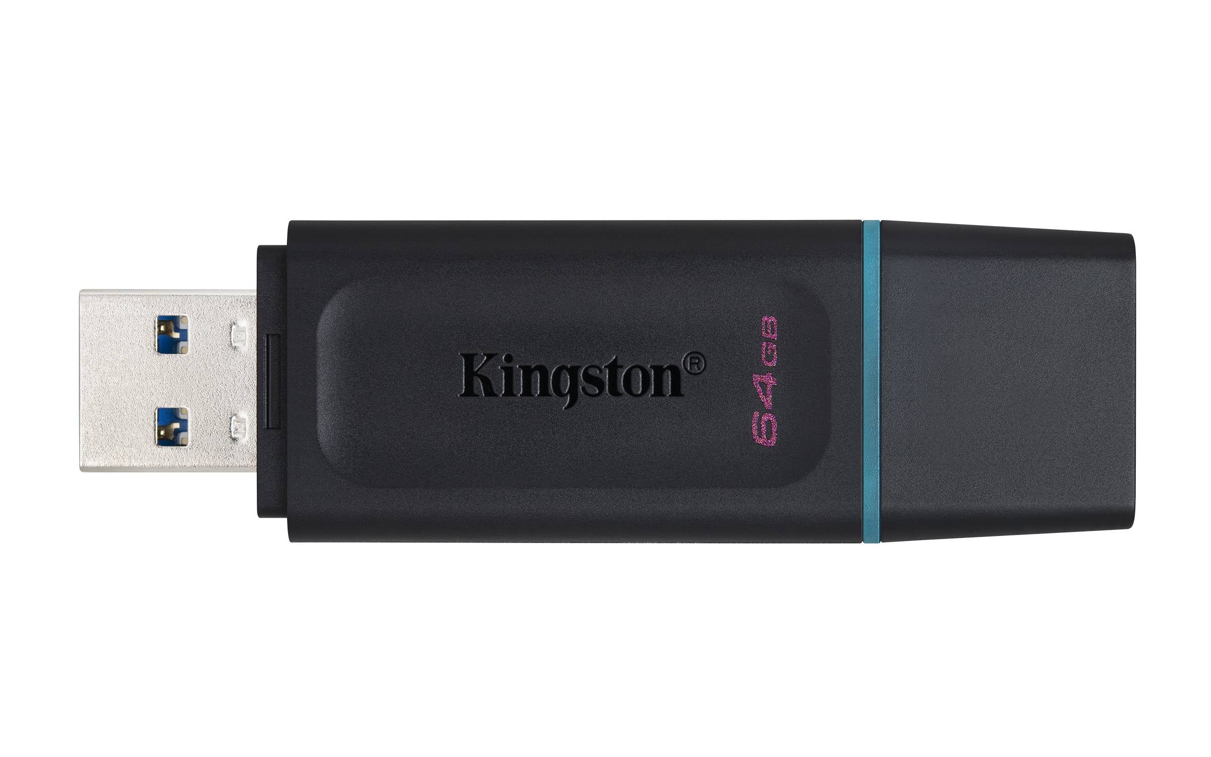Pen Drive Kingston DataTraveler Exodia 64GB USB 3.2 Preta