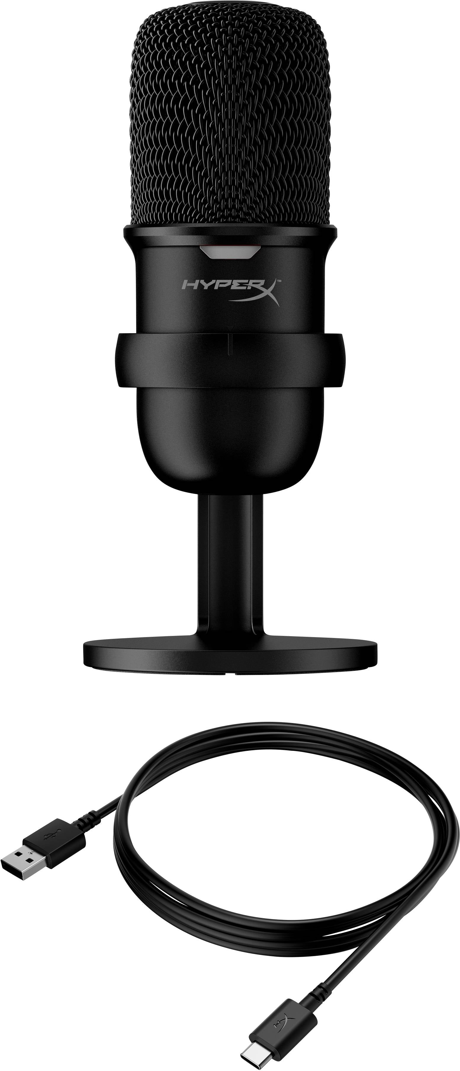 Microfone Condensador Cardióide HyperX SoloCast Standalone 48Khz 16-bit USB Preto