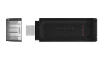 Pen Drive Kingston DataTraveler 70 64GB USB 3.2 Gen1 Preta