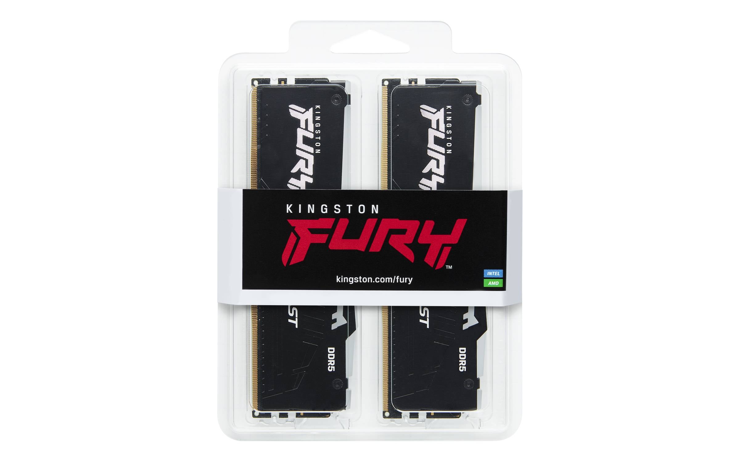 Memória RAM DIMM Kingston Fury Beast RGB 64GB (2x32GB) DDR5-5600MHz (AMD Expo/Intel XMP) CL36 (36-38-38) 1.25V 2Rx8 Preta