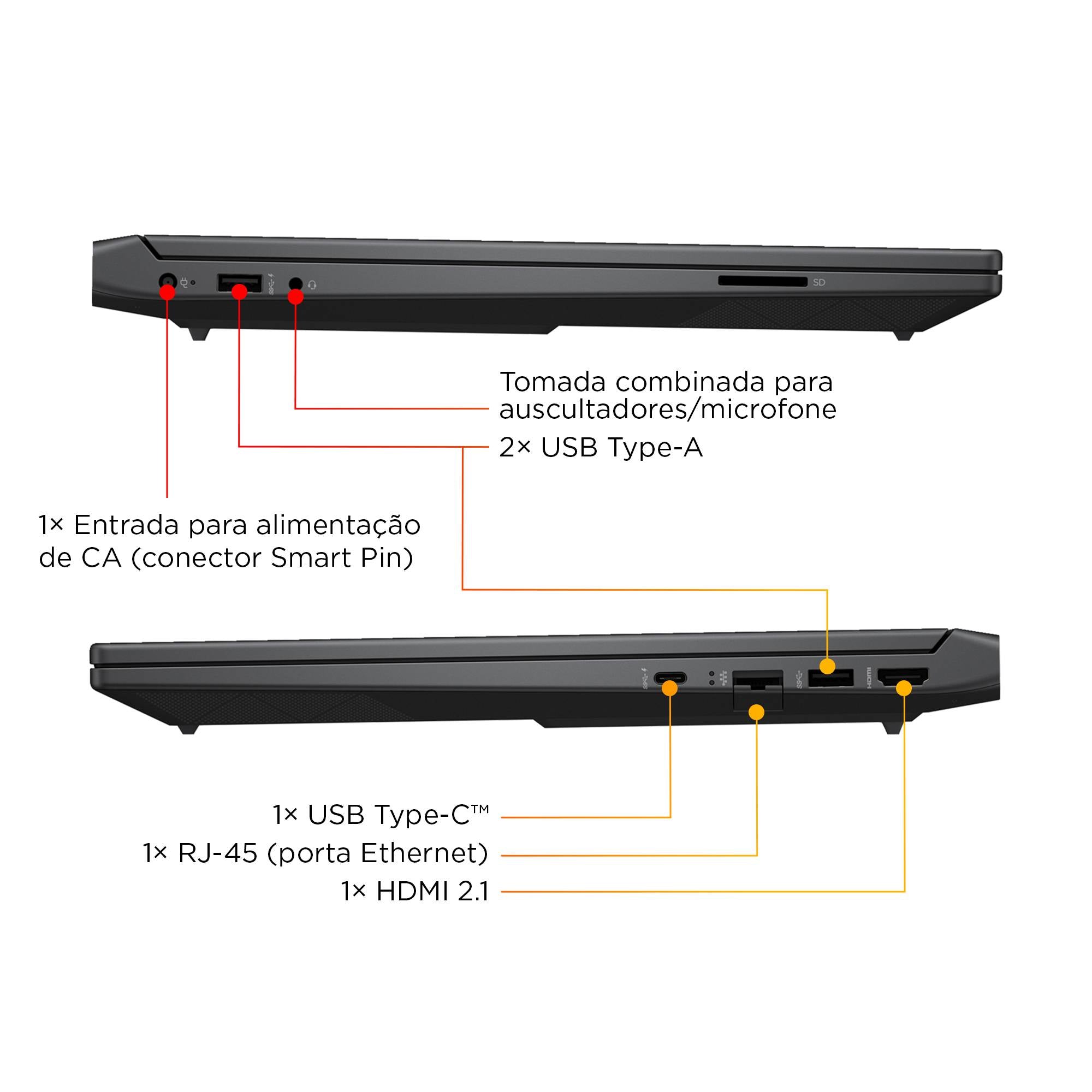 Portátil HP Victus Gaming Laptop 15-fb3030np 15.6" Cromado Preto