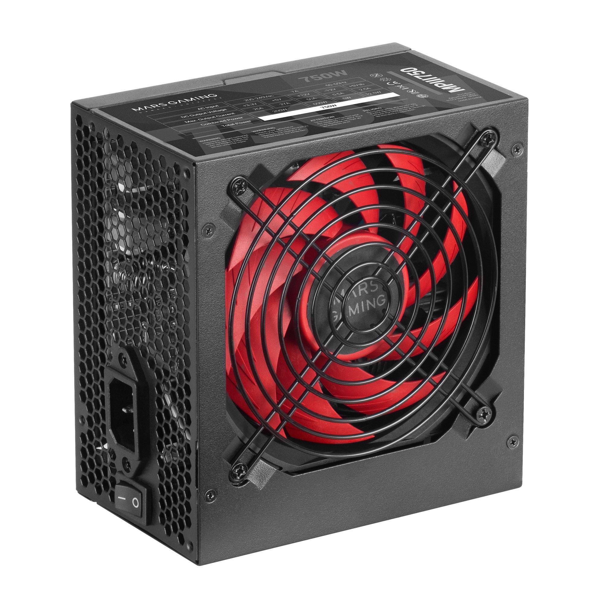 Fonte de Alimentação ATX Mars Gaming MPIII750 750W Preta