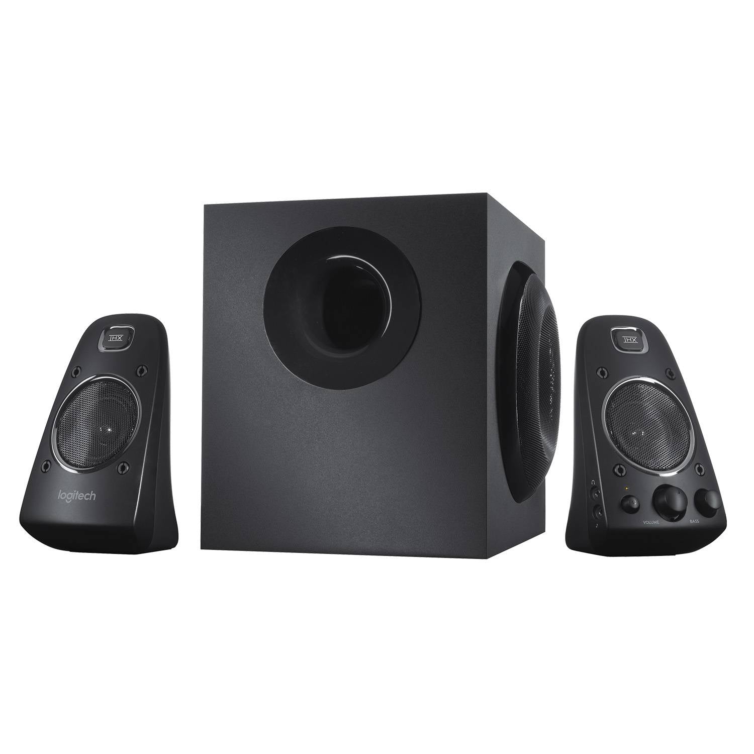Colunas Logitech Z623 THX Sound 2.1 400W Peak / 200W RMS Pretas