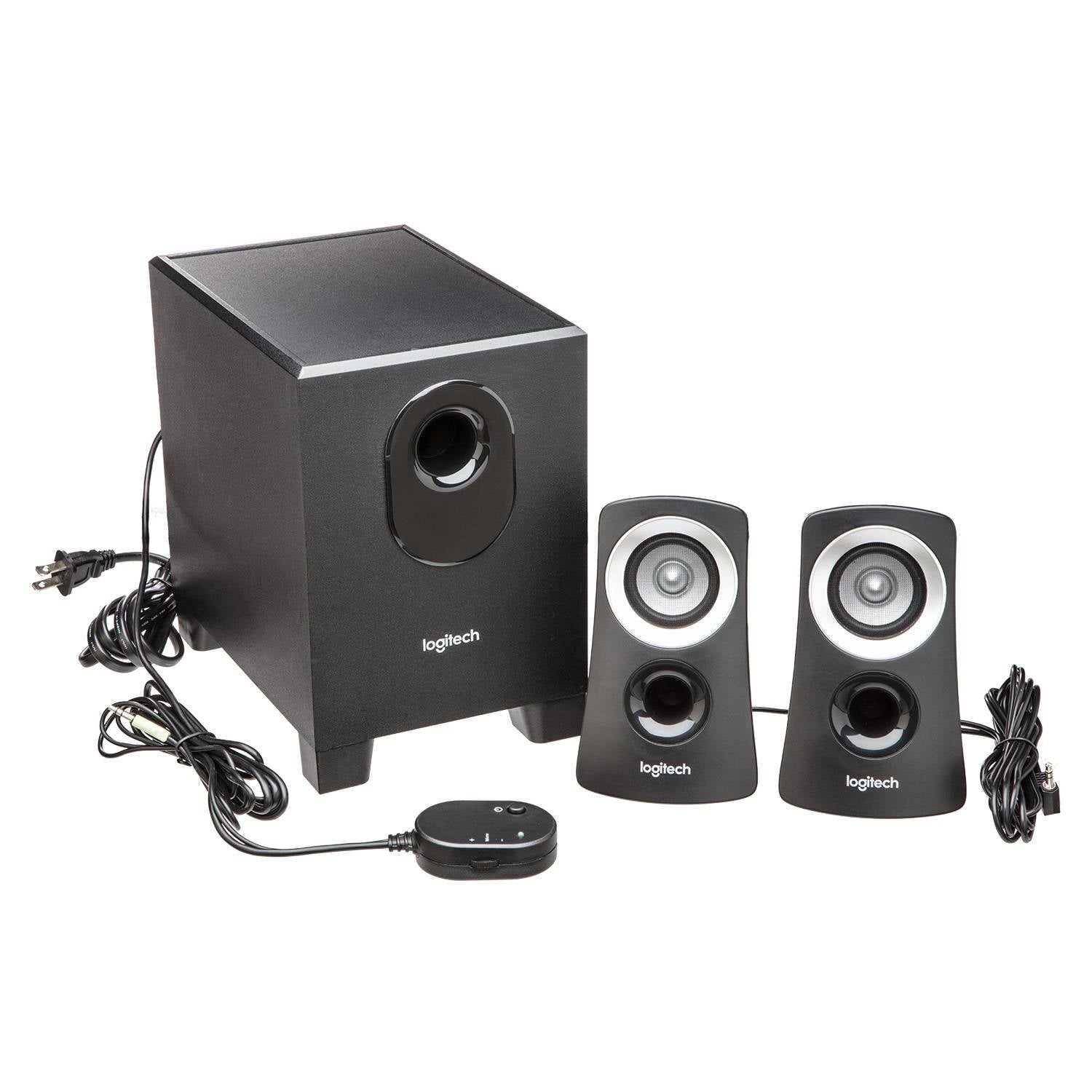 Colunas Logitech Z313 2.1 50W Peak / 25W RMS Pretas