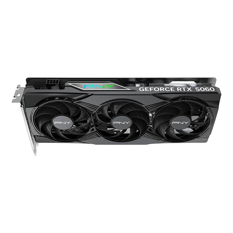 Placa Gráfica PNY NVIDIA GeForce RTX 5060 "Blackwell" ARGB EPIC-X RGB OC Triple Fan 8G GDDR7 DLSS4