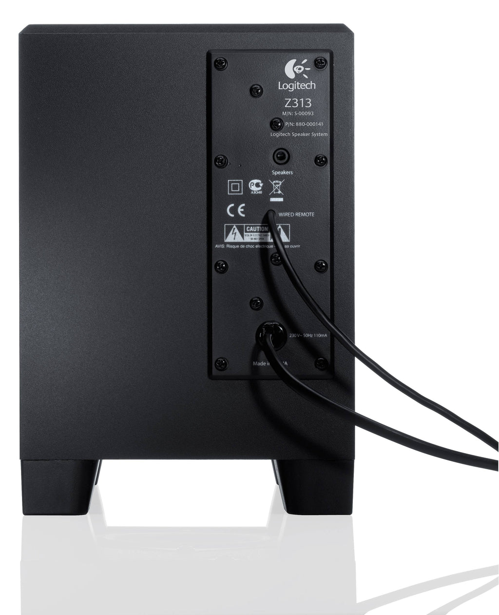 Colunas Logitech Z313 2.1 50W Peak / 25W RMS Pretas