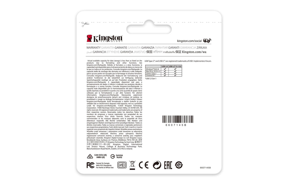 Pen Drive Kingston DataTraveler 70 128GB USB 3.2 Gen1 Preta